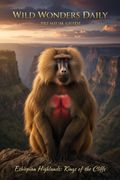 Gelada baboon portrait — Wild Wonders Daily Premium Wildlife Guide