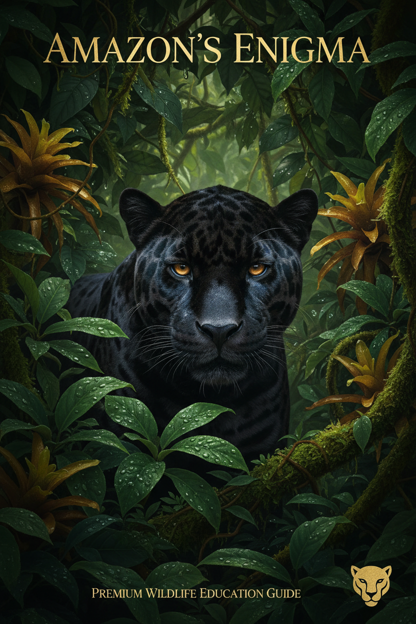 Back cover black melanistic jaguar