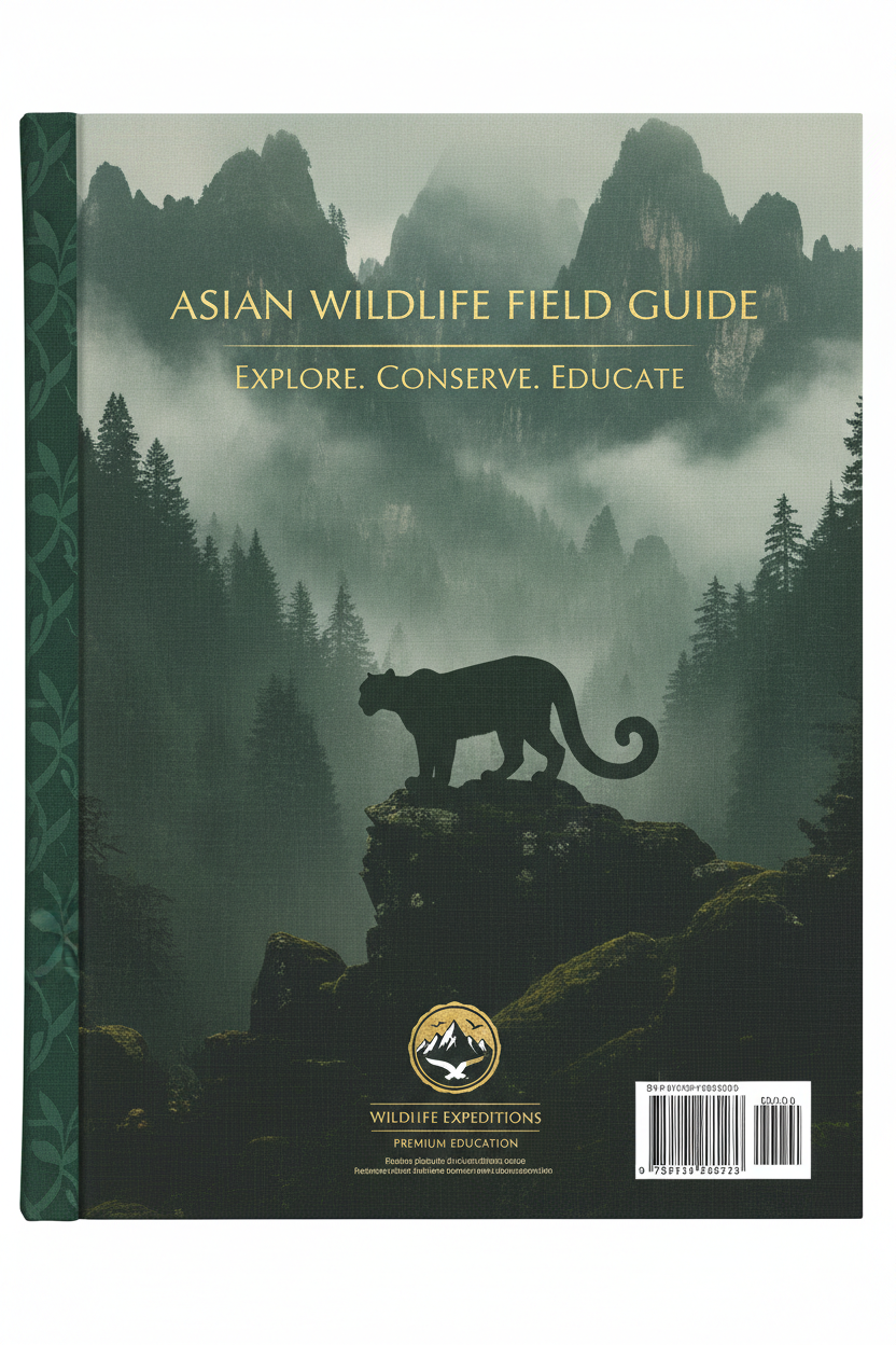 Back cover with snow leopard