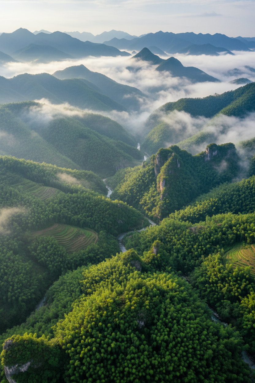 Sichuan mountain panda habitat