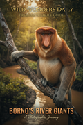 Proboscis monkey portrait — Wild Wonders Daily Premium Wildlife Guide