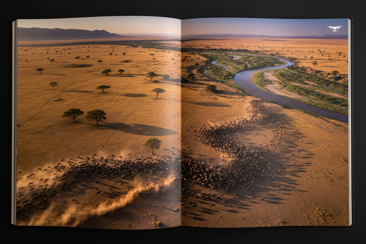 Aerial and drone photography section