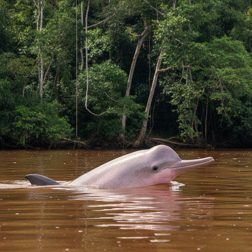 Amazon pink river dolphin