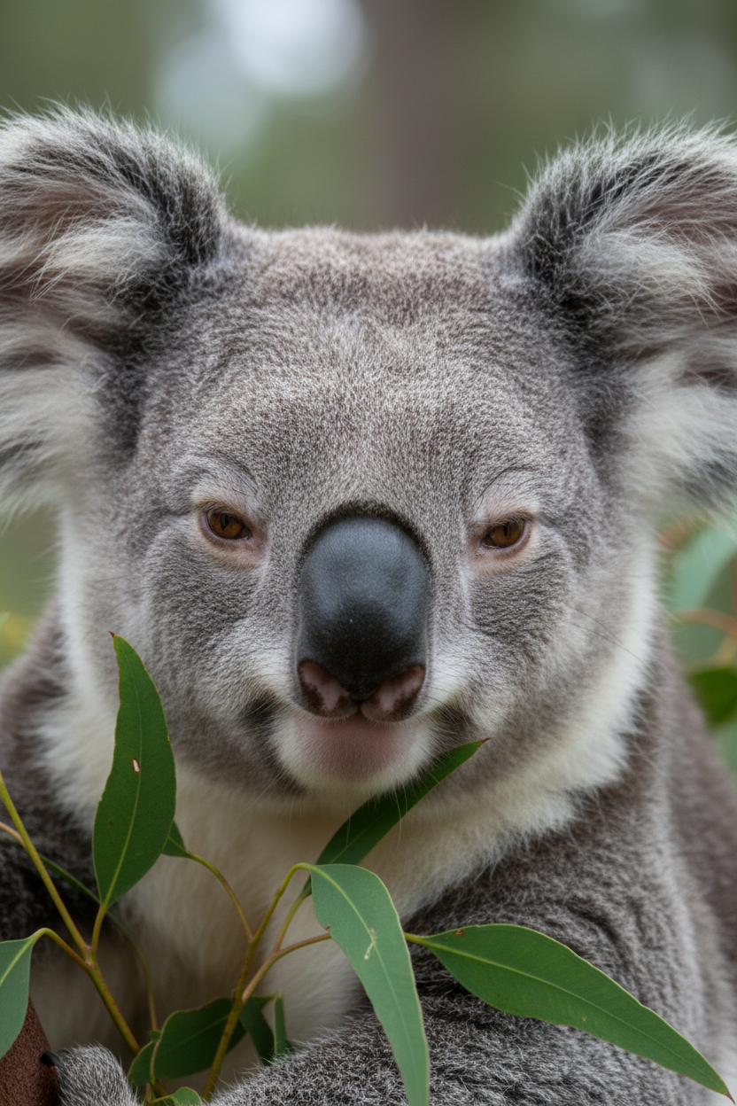 Koala close up portrait