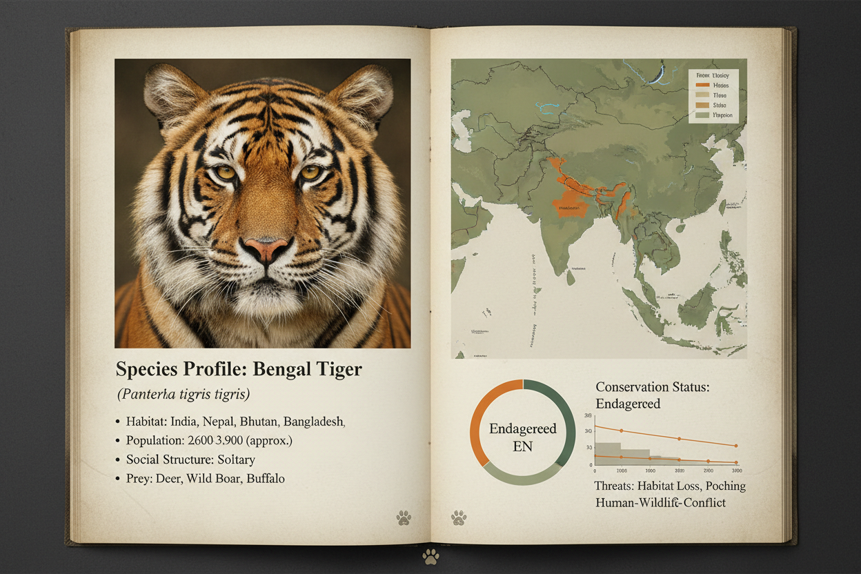 Bengal tiger species profile