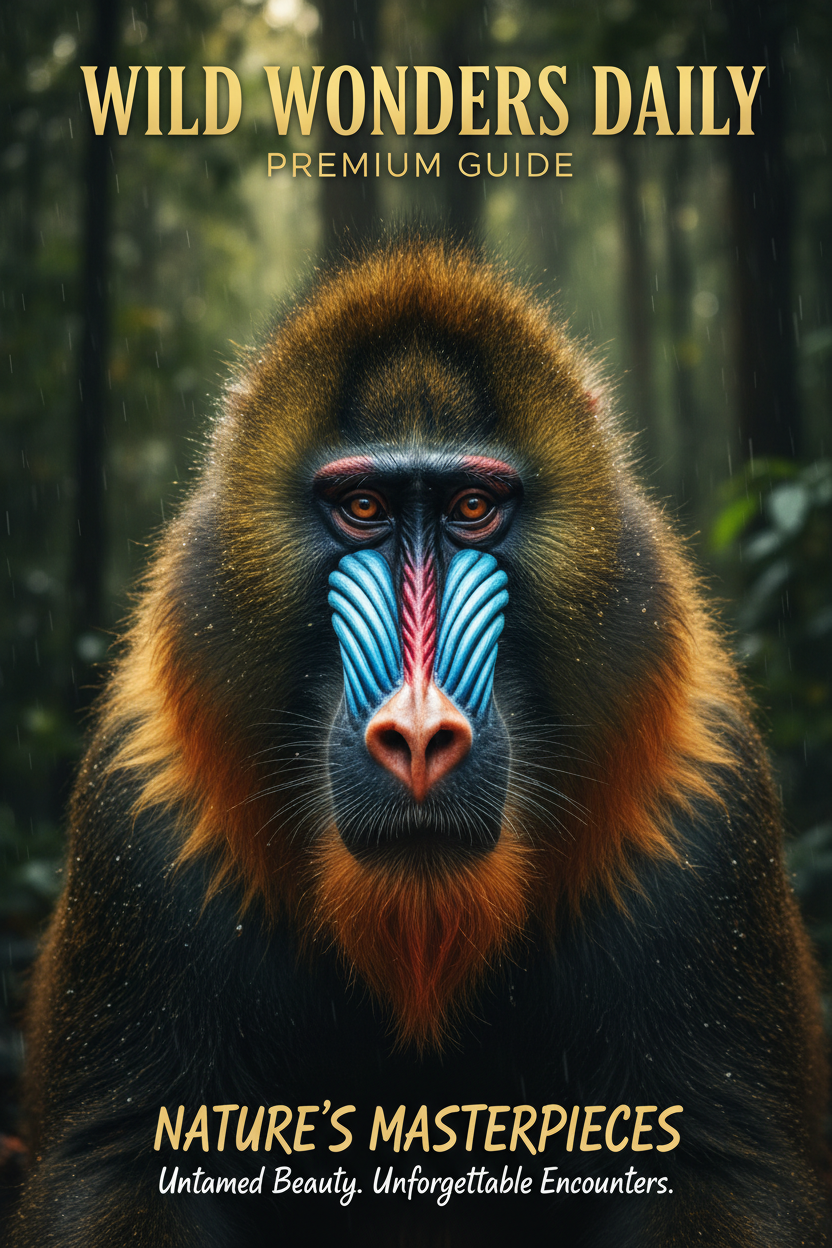 Mandrill portrait — Wild Wonders Daily Premium Wildlife Guide