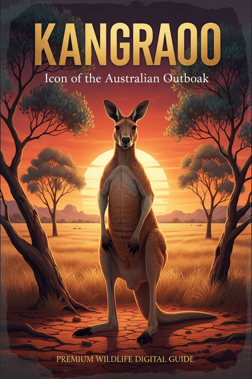 Red kangaroo in Australian outback