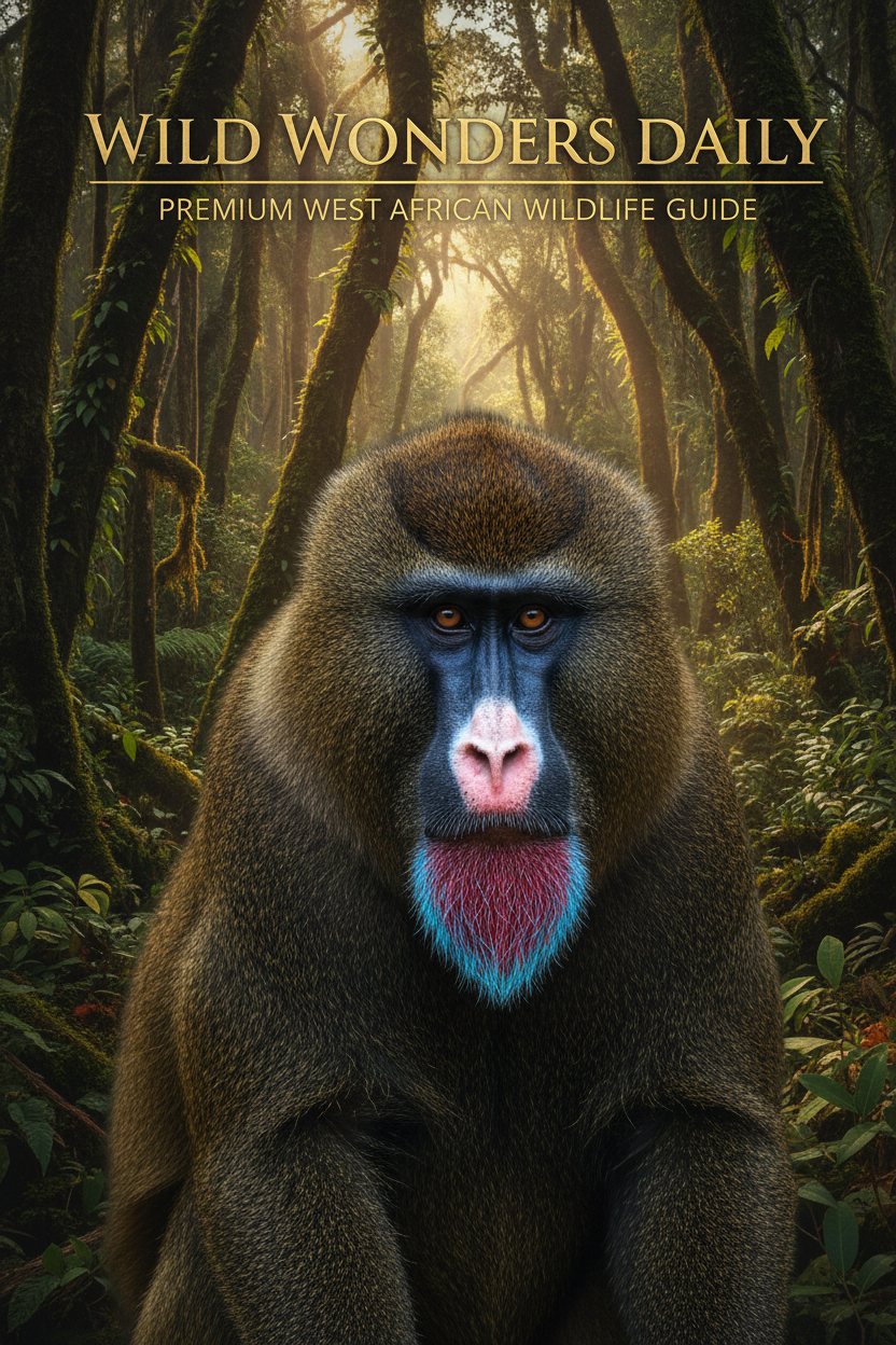 Drill monkey portrait — Wild Wonders Daily Premium Wildlife Guide