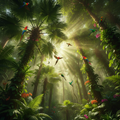 Rainforest canopy view