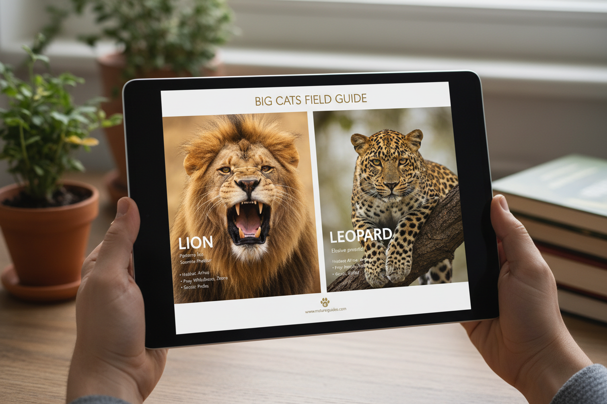 Digital PDF mockup on tablet
