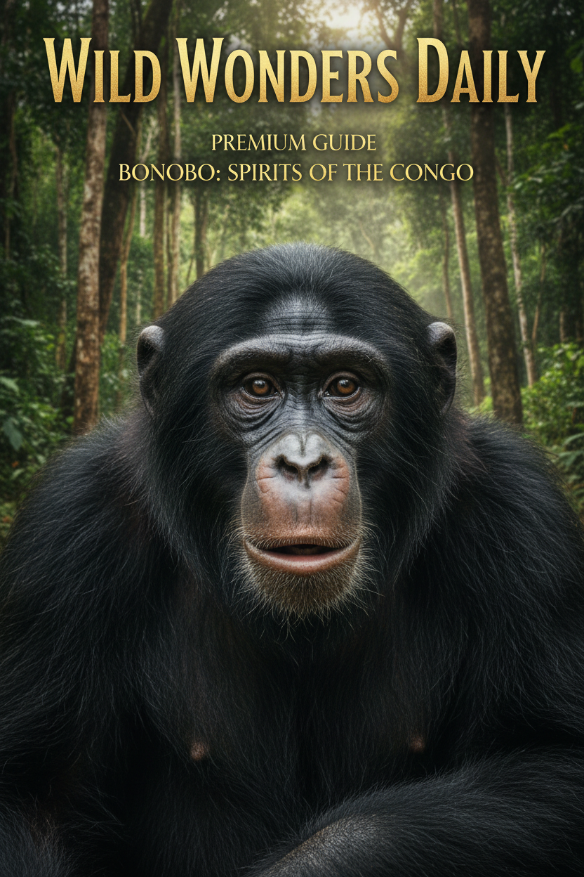 Bonobo portrait — Wild Wonders Daily Premium Wildlife Guide