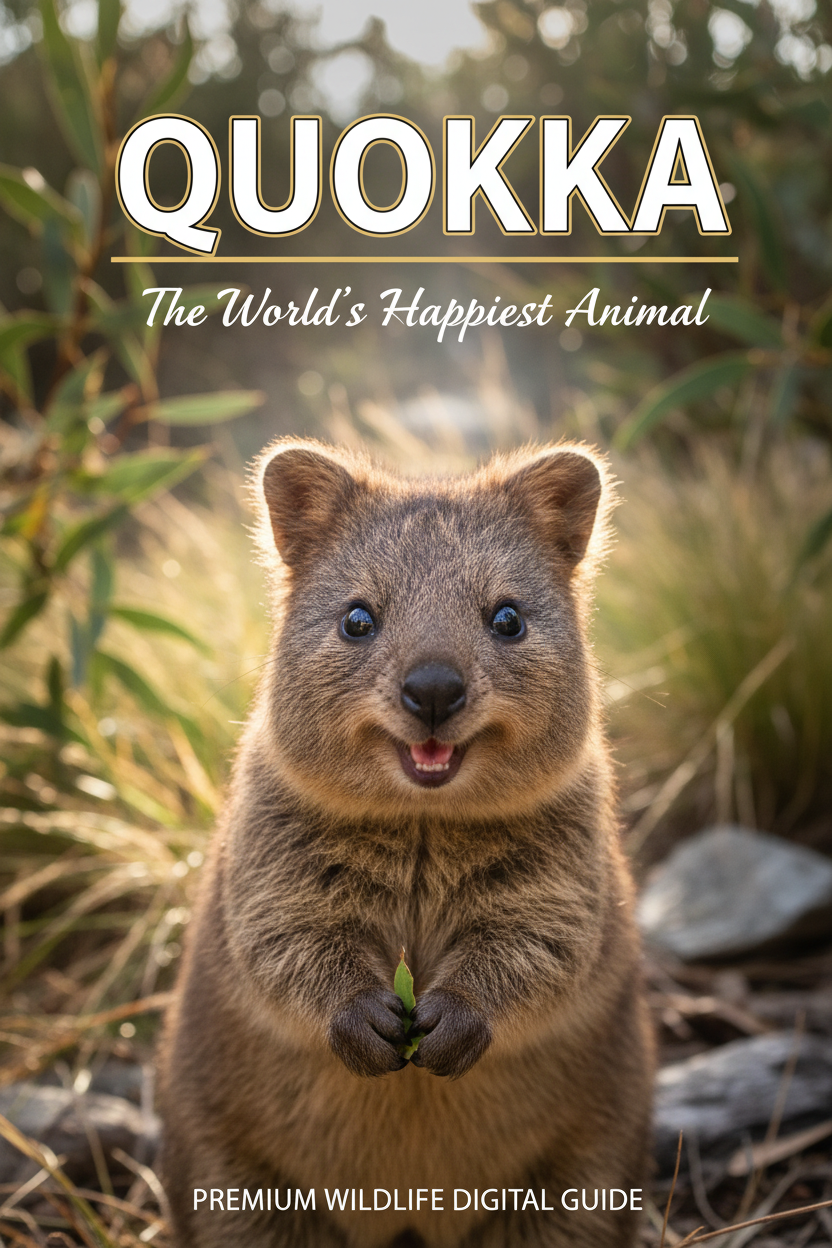 Smiling quokka on Rottnest Island