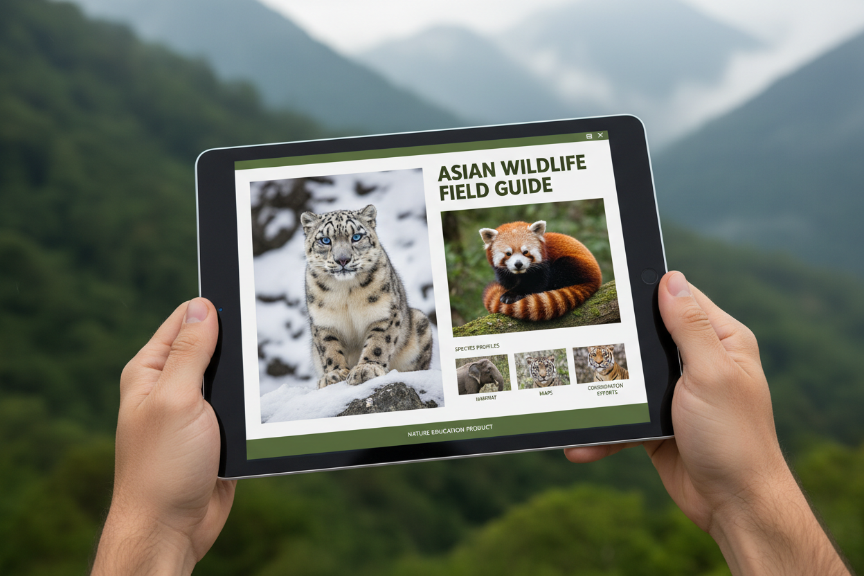 Digital PDF mockup on tablet