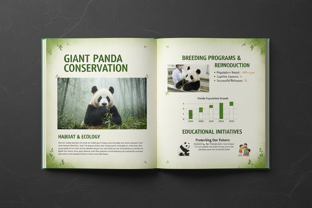 Giant panda conservation section