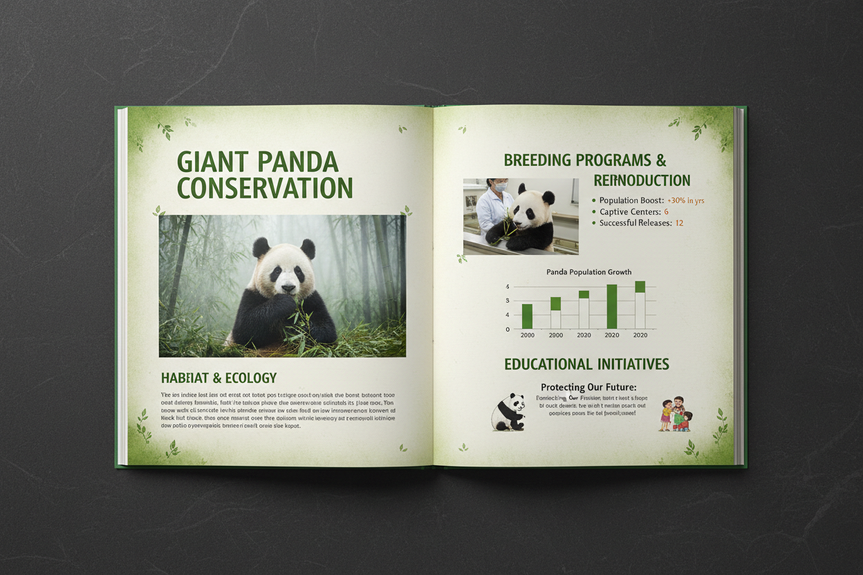Giant panda conservation section