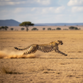 Cheetah sprinting at full speed