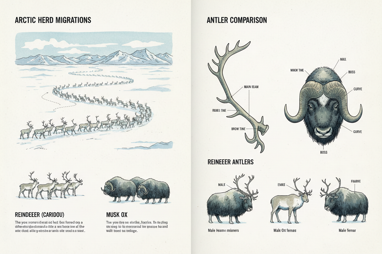 Reindeer and musk ox section