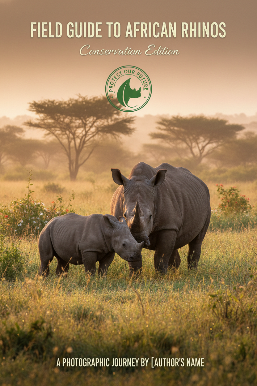 Rhino mother and calf — African Big Five Field Guide