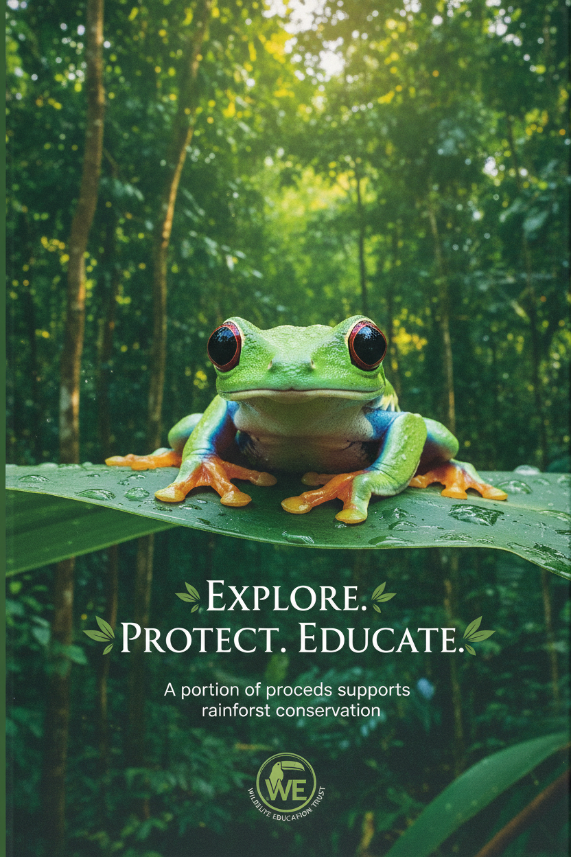 Back cover with tree frog
