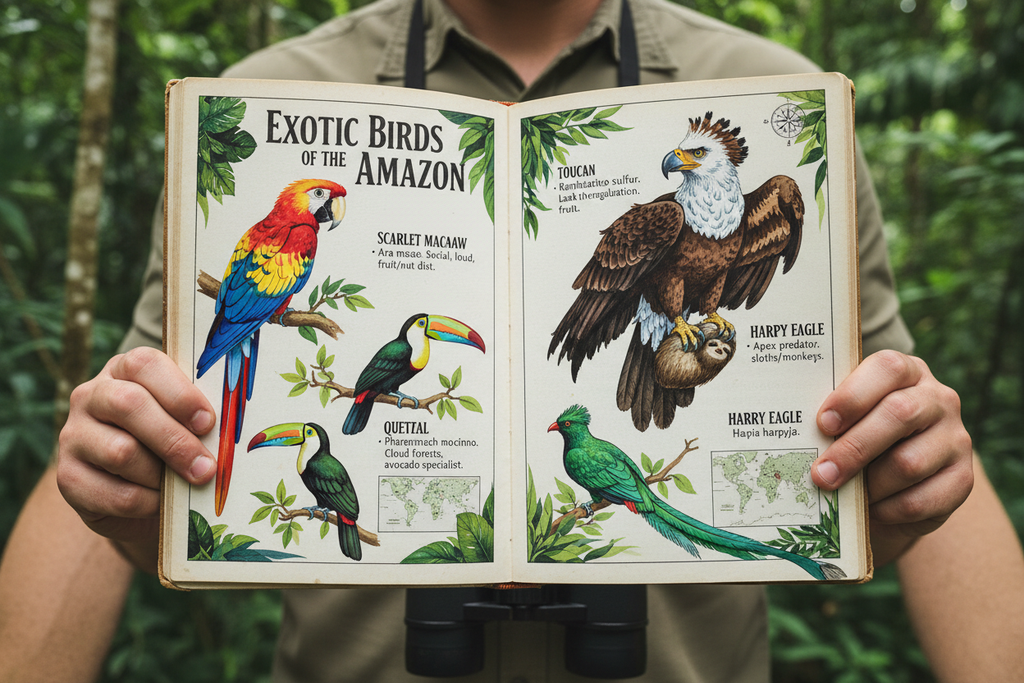 Exotic birds section