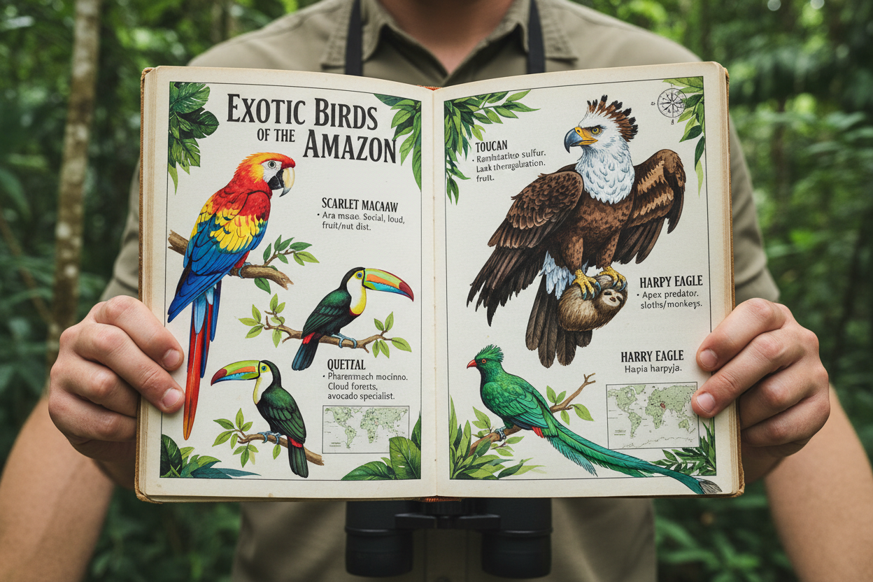 Exotic birds section