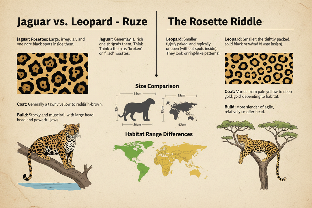 Jaguar vs leopard comparison