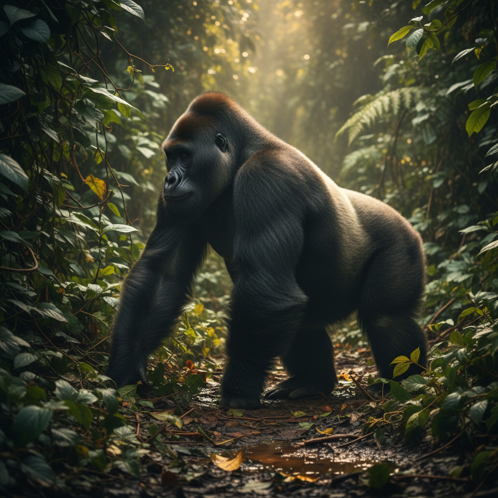 Gorilla knuckle-walking