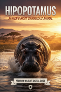 Hippo emerging from river at sunset