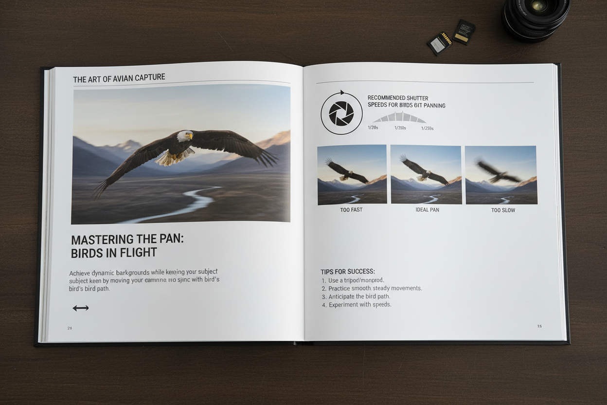 Panning technique for birds in flight