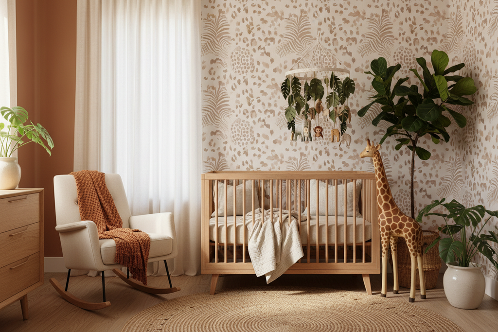 Safari nursery room design