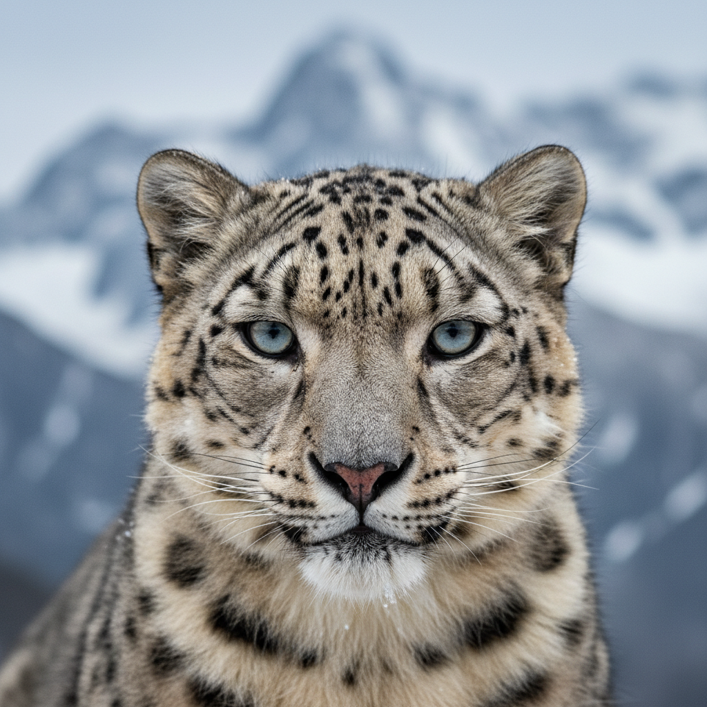 Snow leopard portrait