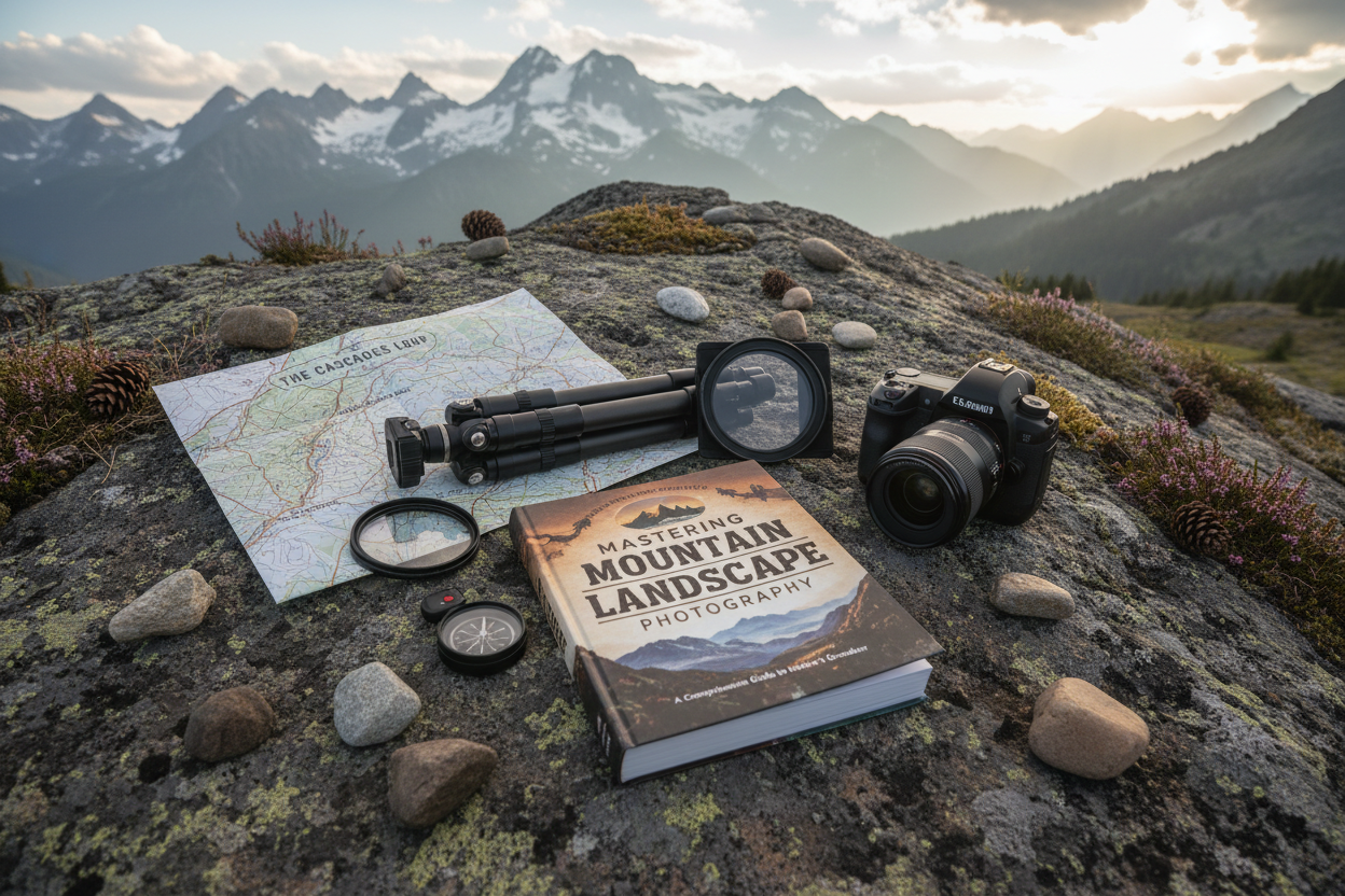 Guide flat lay with tripod and filters