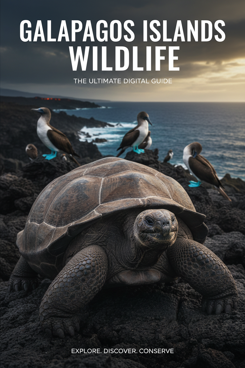 Galapagos wildlife guide cover