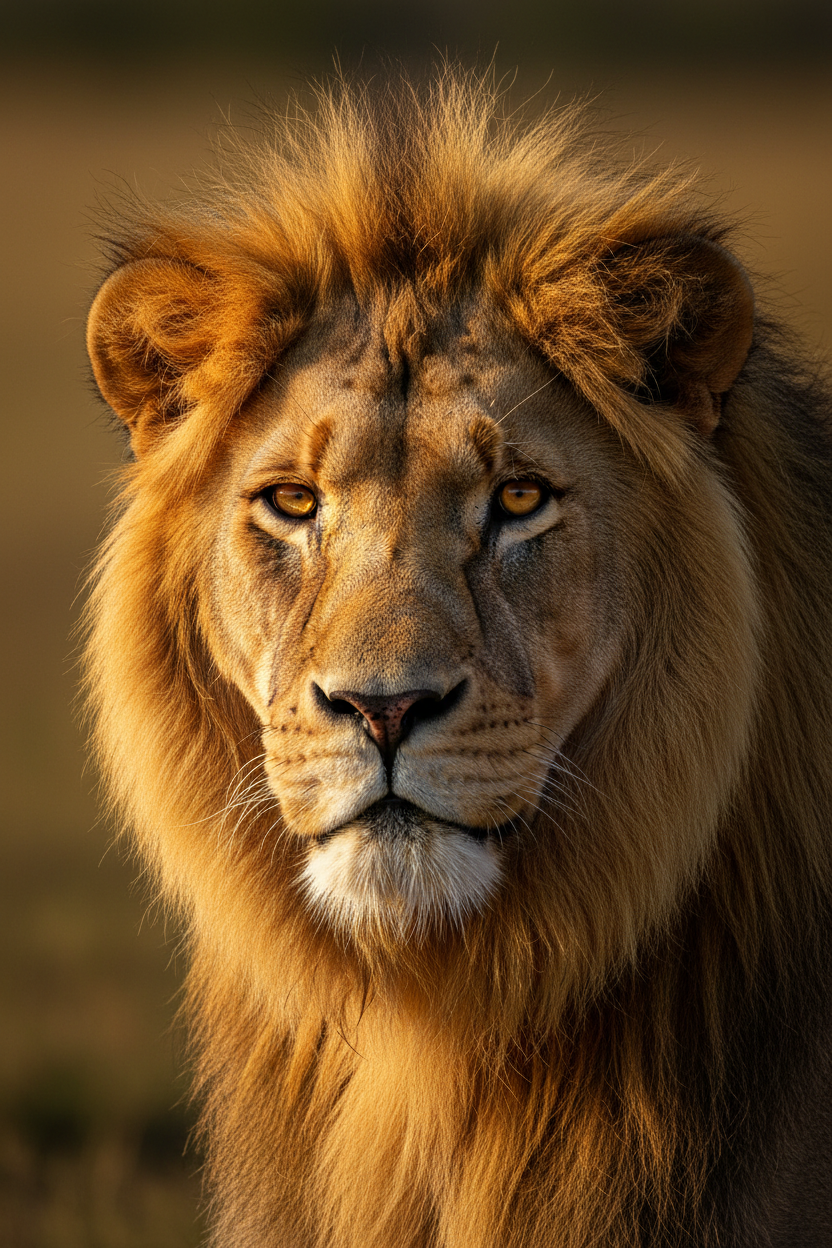 Male lion portrait
