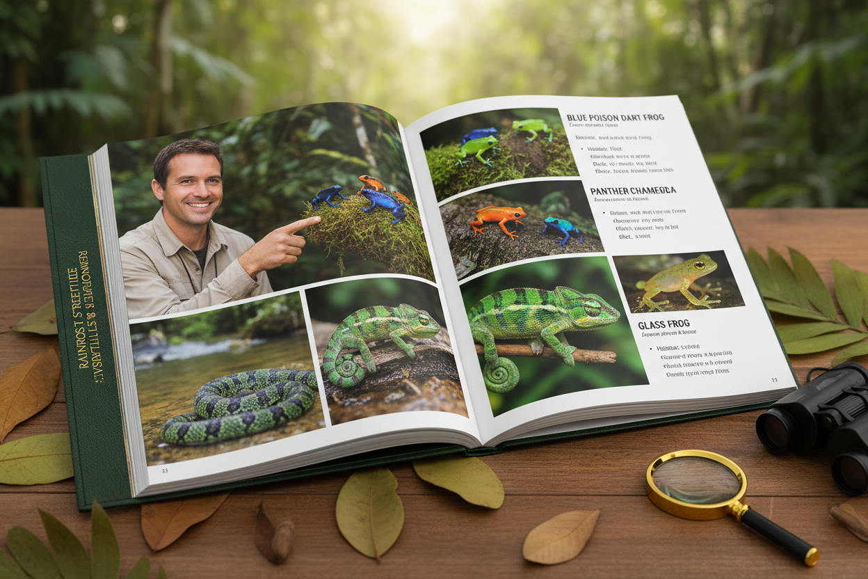 Reptiles and amphibians section