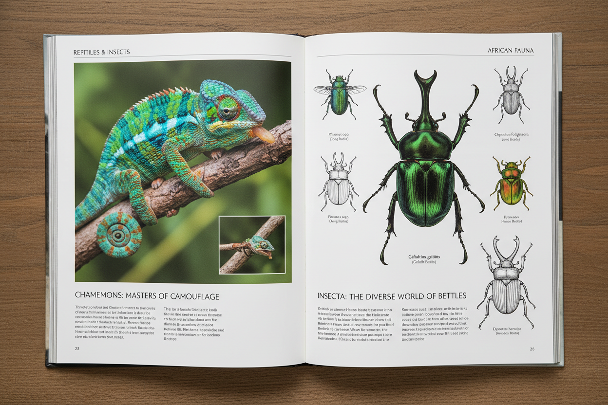 Reptiles and insects section