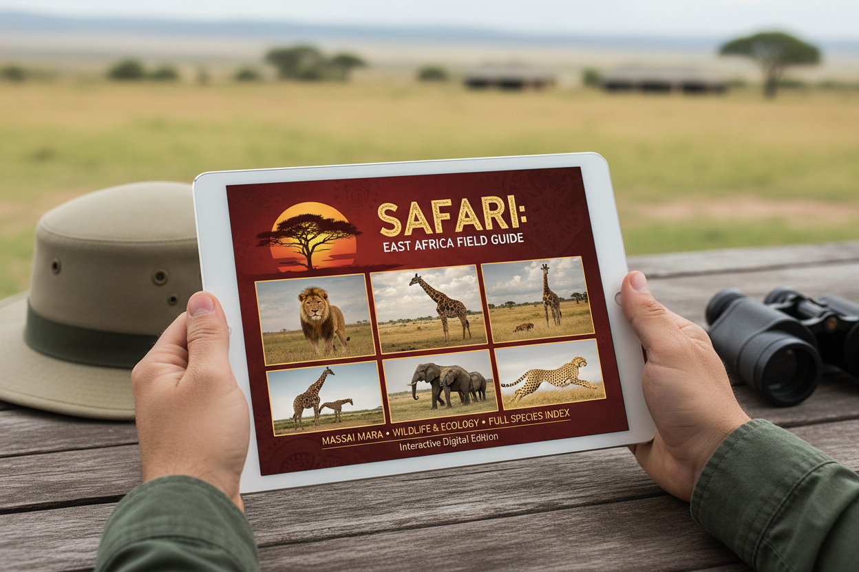 Digital PDF mockup on tablet